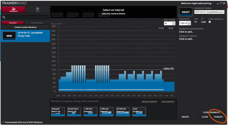 15 Minute Trainerroad workout library for Build Muscle